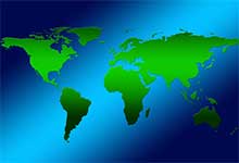 What do the seven continents and four oceans refer to? The proportion of the seven continents and fo