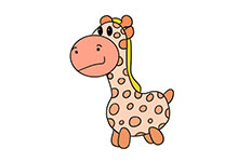 Simple strokes tutorial for children's day zebra toy